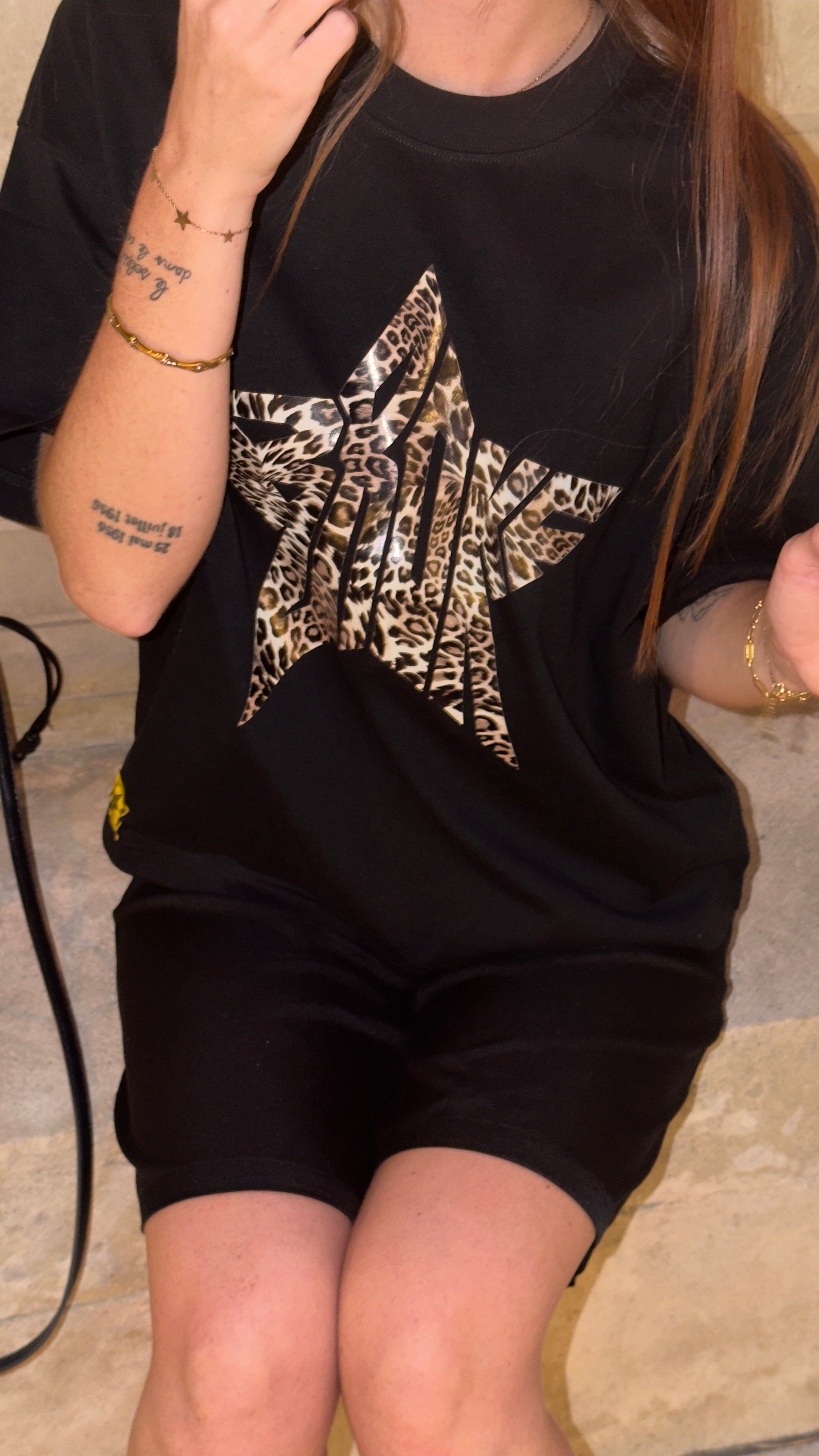 BROKE STAR Tee CHEETAH